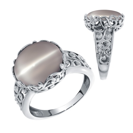 Купить оптом кольцо из серебра с кошачий глазом 1340260934-21 от Krasnoe