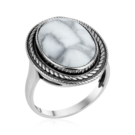 Купить оптом кольцо из серебра с кахолонгом 1310К05904 от Krasnoe