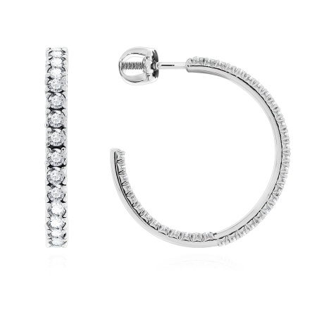 Купить оптом пусеты из серебра с фианитами 2340202797 от Krasnoe