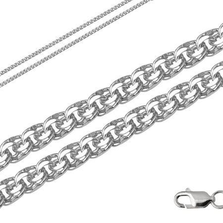 Купить оптом цепь из серебра без вставок 366805580060 от Krasnoe