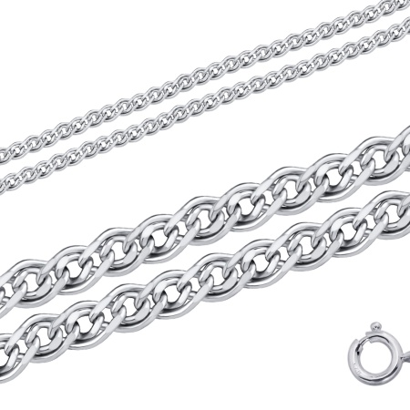 Купить оптом цепь из серебра без вставок 365706002050 от Krasnoe