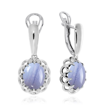 Купить оптом серьги из серебра с агатами 2340391541-84 от Krasnoe