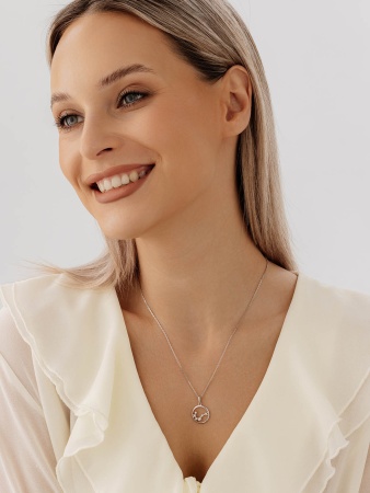 Купить оптом подвеска из серебра с фианитами 3340205981л от Krasnoe