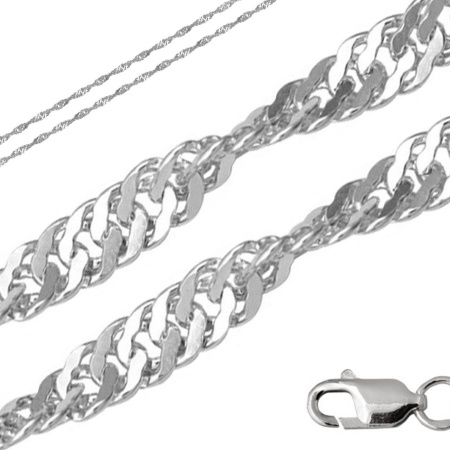 Купить оптом цепь из серебра без вставок 365004512050 от Krasnoe