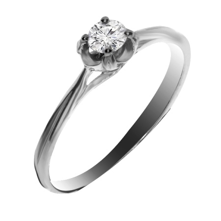 Купить оптом кольцо из серебра с фианитами 1340200129 от Krasnoe