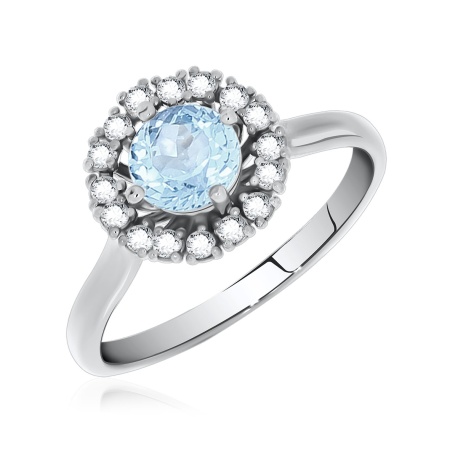 Купить оптом кольцо из серебра с фианитами 1340200211-70 от Krasnoe