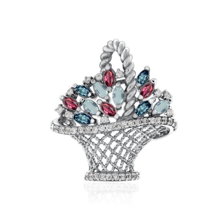 Оптом подвеска из серебра с кристаллами ювелирными и фианитами 3340873574л-97 цена от Krasnoe Купить оптом подвеска из серебра с кристаллами ювелирными и фианитами 3340873574л-97 от Krasnoe