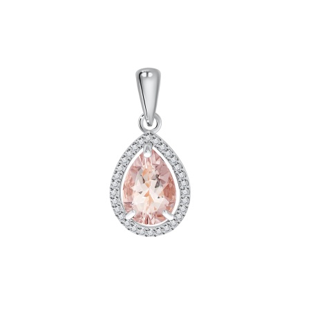 Купить оптом подвеска из серебра с кристалл ювелирныйом и фианитами 3340293625л-36 от Krasnoe