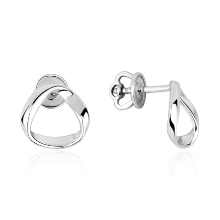 Купить оптом пусеты из серебра без вставок 2340405874 от Krasnoe