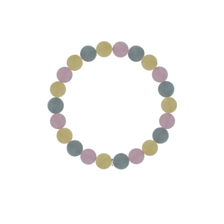 Купить оптом браслет из серебра с бериллами,  морганитами и  аквамаринами 4340876436-19 от Krasnoe