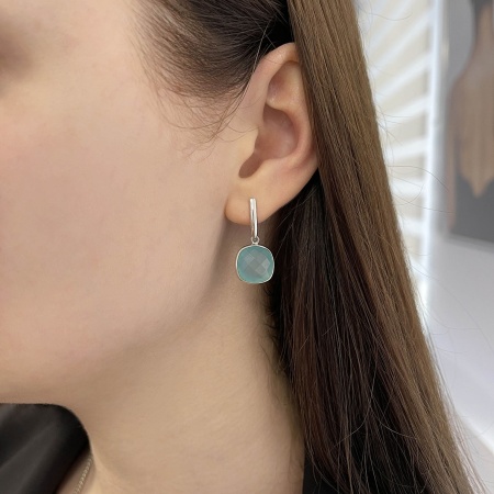 Купить оптом серьги из серебра с агатами 2340392894-61 от Krasnoe