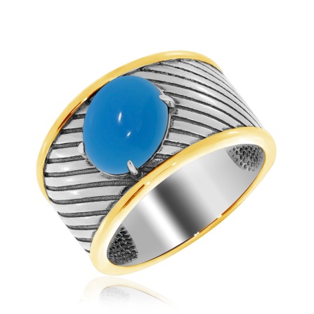 Купить оптом кольцо из серебра с агатом 1317391757-70 от Krasnoe