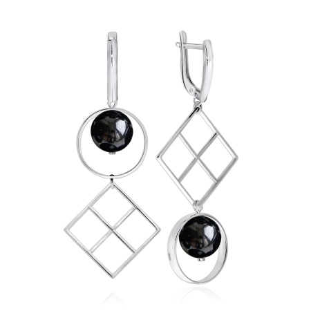 Купить оптом серьги из серебра с агатами 2340391520-20 от Krasnoe