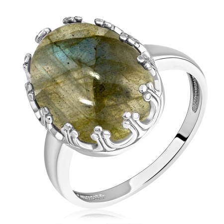Купить оптом кольцо из серебра с лабрадоритом 1340Л05096 от Krasnoe