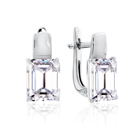 Купить оптом серьги из серебра с хрусталём 2340521108 от Krasnoe