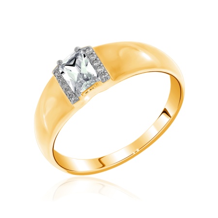 Купить оптом кольцо из серебра с фианитами 1329200266 от Krasnoe