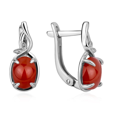 Купить оптом серьги из серебра с агатами 2340396336-31 от Krasnoe