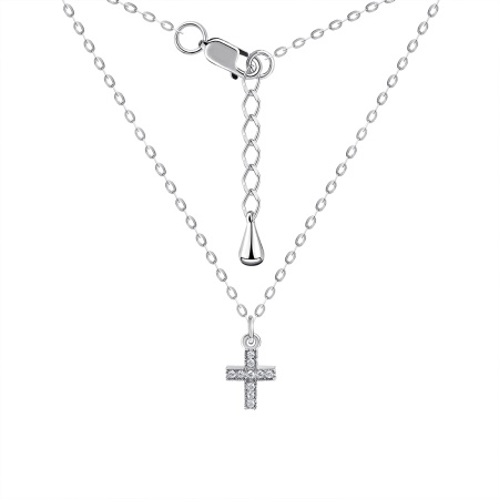 Купить оптом колье из серебра с фианитами 8340204770л-9-3-38 от Krasnoe