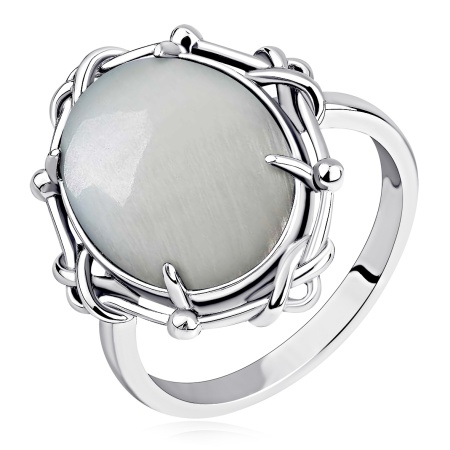Купить оптом кольцо из серебра с перламутром 1340495098 от Krasnoe