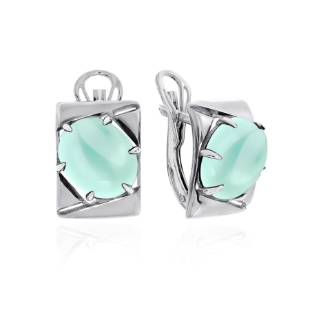 Купить оптом серьги из серебра с агатами 2340391395-61 от Krasnoe