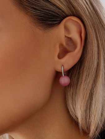 Купить оптом серьги из серебра с кошачий глазами 2340264318-30 от Krasnoe