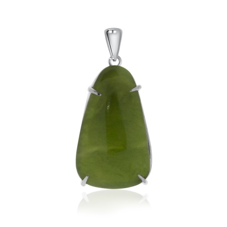 Купить оптом подвеска из серебра с нефритом 3340350393 от Krasnoe