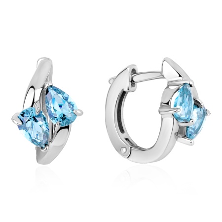 Купить оптом серьги из серебра с топазами 2340075882 от Krasnoe