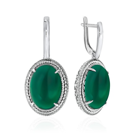 Купить оптом серьги из серебра с агатами 2310390963-60 от Krasnoe