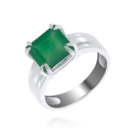 Купить оптом кольцо из серебра с агатом 1340391531-60 от Krasnoe