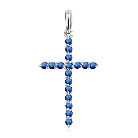 Купить оптом подвеска из серебра с фианитами 3340204680-81 от Krasnoe