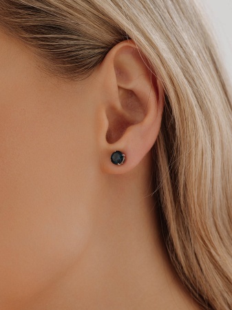 Купить оптом пусеты из серебра с топазами П340073165-76 от Krasnoe