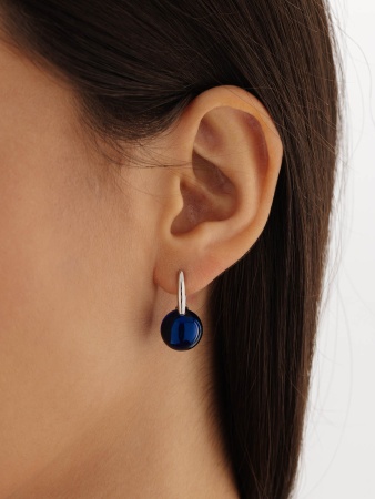 Купить оптом серьги из серебра с кристалл ювелирныйами 2340294318-80 от Krasnoe