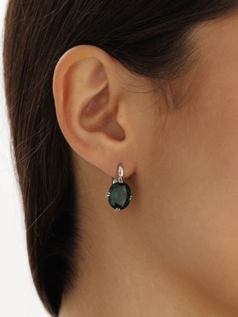 Купить оптом серьги из серебра с ситаллами 2340881497-64 от Krasnoe