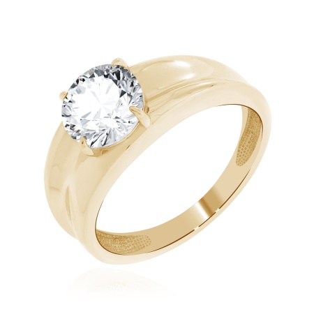 Купить оптом кольцо из серебра с фианитом 1320201670 от Krasnoe