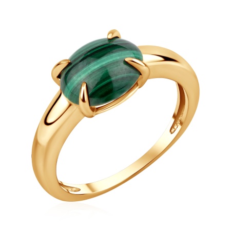 Купить оптом кольцо из серебра с малахитом 1320386608 от Krasnoe