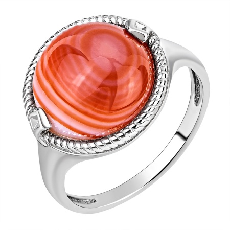Купить оптом кольцо из серебра с сердоликом 1340685152 от Krasnoe