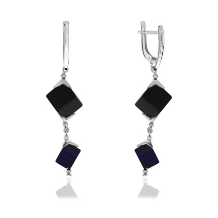 Купить оптом серьги из серебра с агатами 2340390683 от Krasnoe