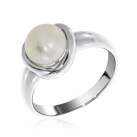 Купить оптом кольцо из серебра с жемчугом 1340050863 от Krasnoe
