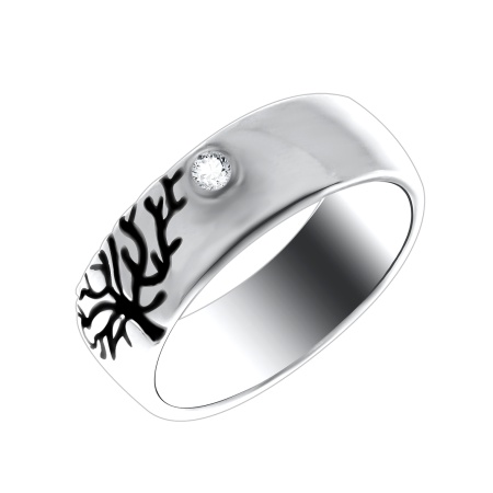 Купить оптом кольцо из серебра с фианитом 3647004364 от Krasnoe