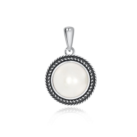 Купить оптом подвеска из серебра с жемчугом 3310051400 от Krasnoe