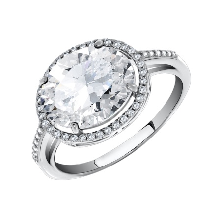 Купить оптом кольцо из серебра с фианитами 1340200139 от Krasnoe