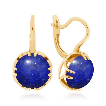 Купить оптом серьги из серебра с лазуритами 2320471930 от Krasnoe