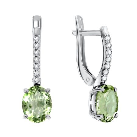 Купить оптом серьги из серебра с фианитами 2340200185-60 от Krasnoe