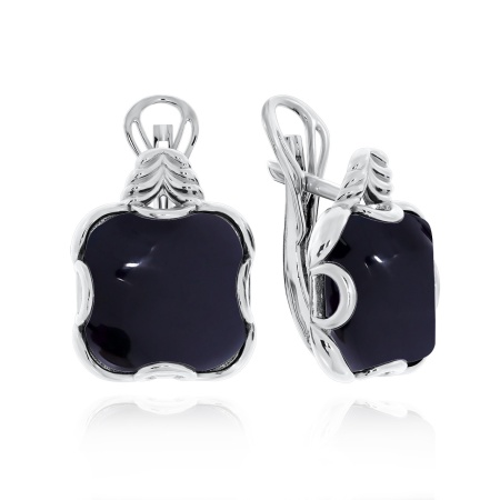 Купить оптом серьги из серебра с агатами 2340390976-20 от Krasnoe