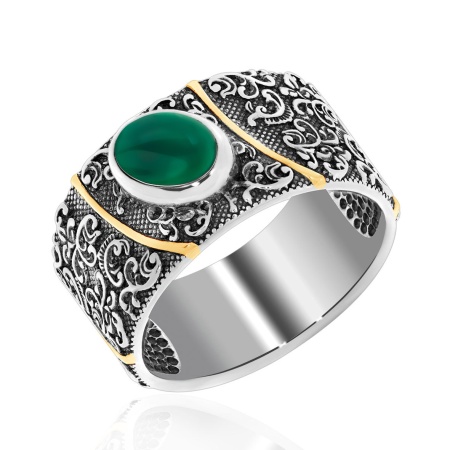 Купить оптом кольцо из серебра с агатом 1317391367-60 от Krasnoe