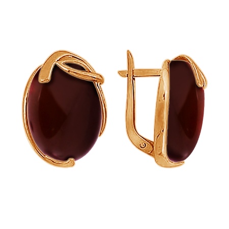 Купить оптом серьги из серебра с агатом 3392012431 от Krasnoe