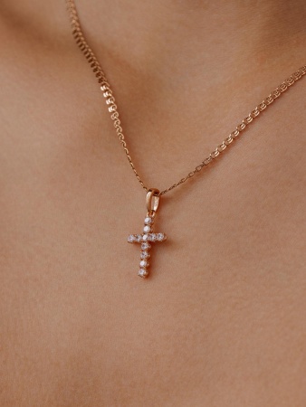 Купить оптом подвеска из серебра с фианитами 3320204679 от Krasnoe