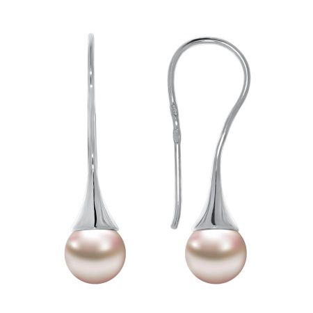 Купить оптом серьги из серебра с жемчугами 2340244211-46 от Krasnoe