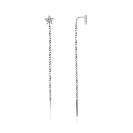 Купить оптом серьги из серебра с фианитами 2340201629л-6-1 от Krasnoe