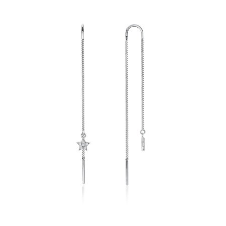 Купить оптом серьги из серебра с фианитами 2340201628л-6-1 от Krasnoe